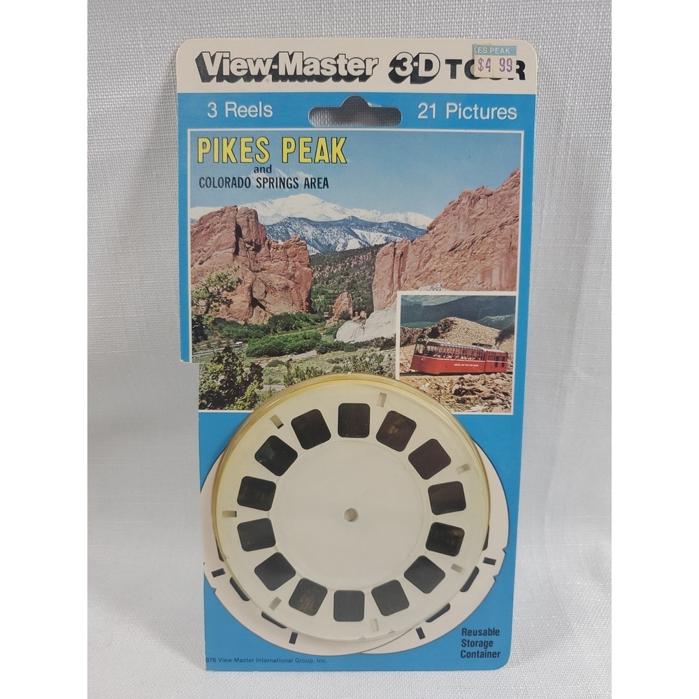 Vintage • View Master 3-D Tour-Pikes Peak & Colorado - NOS - 3 Reels/21 Pictures